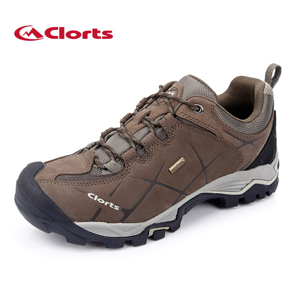 New Clorts Men Hiking Shoes Nubuck Climbing Shoes Waterproof Outdoor Genuine Leather Mountain Trekking Shoes Hkl 805A