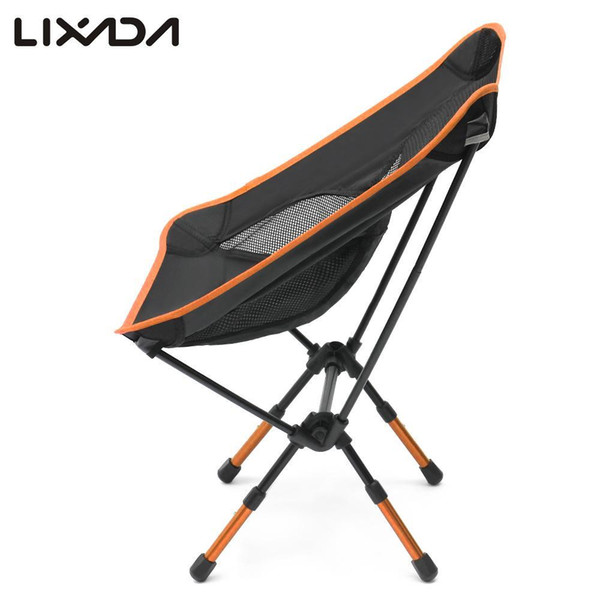 2018 Lixada Ultralight Folding Camping Chair Fishing Chair with Adjustable Height Compact Seat for Outdoor Leisure Picnic Beach Chair