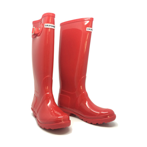 High quality men women Brand hunt@ tall short mid-calf rainboot low heels waterproof welly rain boots rubber water classic shoes