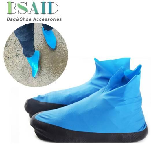 BSAID 1 Pair Unisex Shoes Covers Men Women Motorcycle Boots New Anti Slip Rain Boots Waterproof Latex Repeatable Overshoes Cover