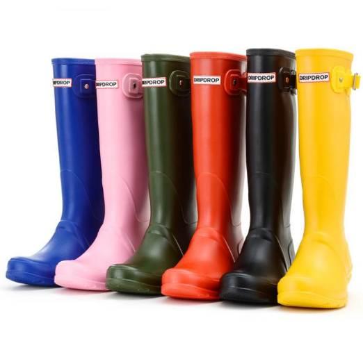 Brand womens waterproof rubber rain boots wellies wellington boots 6 colours