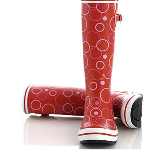 HXRZYZ women rubber boots female buckle rain boots fashion waterproof slip-resistant spring or autumn women black/red shoes