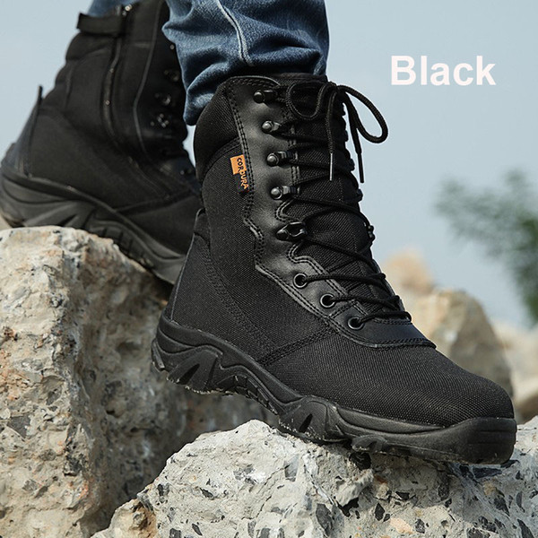 2017 New Outdoor Tactical Combat Boots Sport Army Men Ankle Desert Boots Black Botas Autumn Winter Waterproof Travel Hiking Shoes