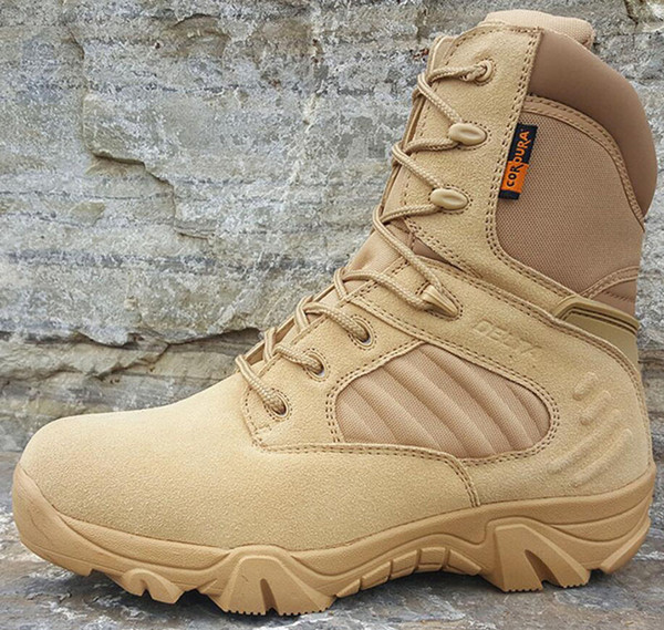 Delta MenTactical Boots Desert Combat Outdoor Army Hiking Travel Botas Shoes Leather Autumn Ankle Boots winter boots