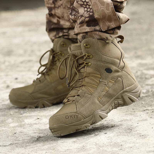 2019 New Delta Tactical Boots Desert SWAT American Combat Boots Outdoor Shoes Breathable Wearable Boots Hiking EUR size 39-46