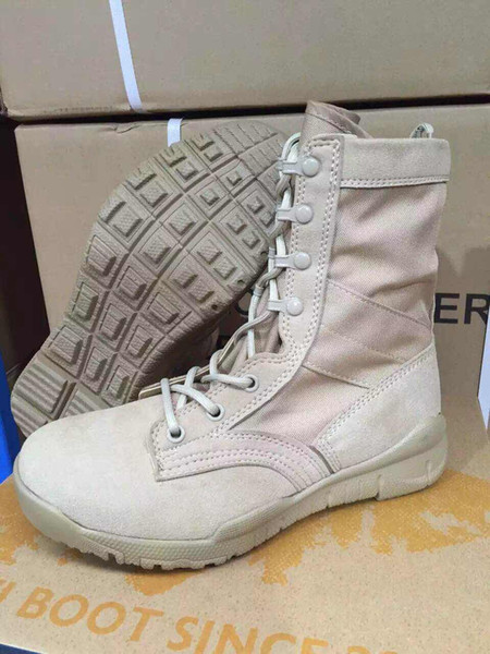 New Fashion Black Khaki Super light combat desert boots high damping for outdoor Unisex men and women of tactical boots