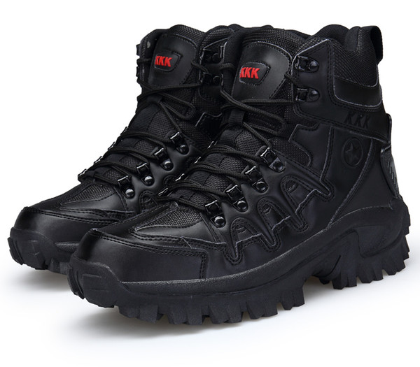 Wholesale outdoor tactical boots wear-resistant shock absorber outdoor shoes, hiking shoes snow boots army boots free shopping