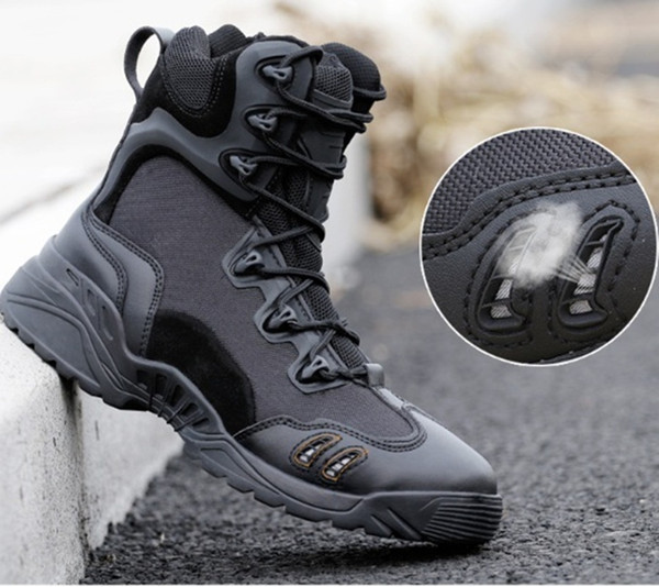 High Quality Brand Zipper Army Boots US Special Forces Tactical Desert Combat Boots Outdoor Hiking Shoes Snow Boots