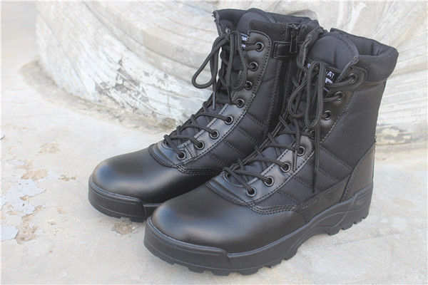 Outdoor training special soldier army ankle mens black tactical hunting boots