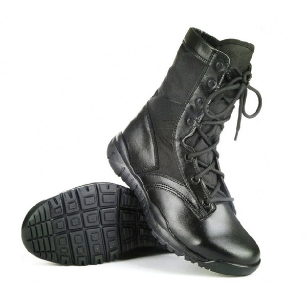 Ultralight combat outdoor summer special forces breathable lace-up black man high ankle shoes