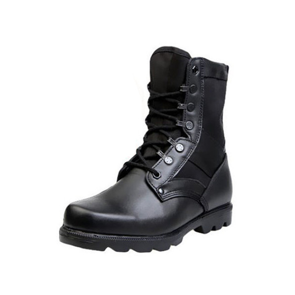 outdoor combat special forces breathable lace-up black high-tops men shoes ankle