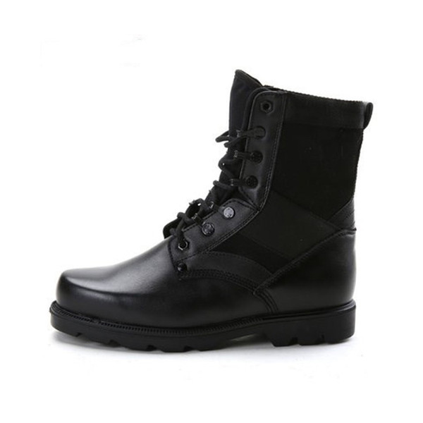 outdoor combat special forces breathable lace-up black high ankle shoes men