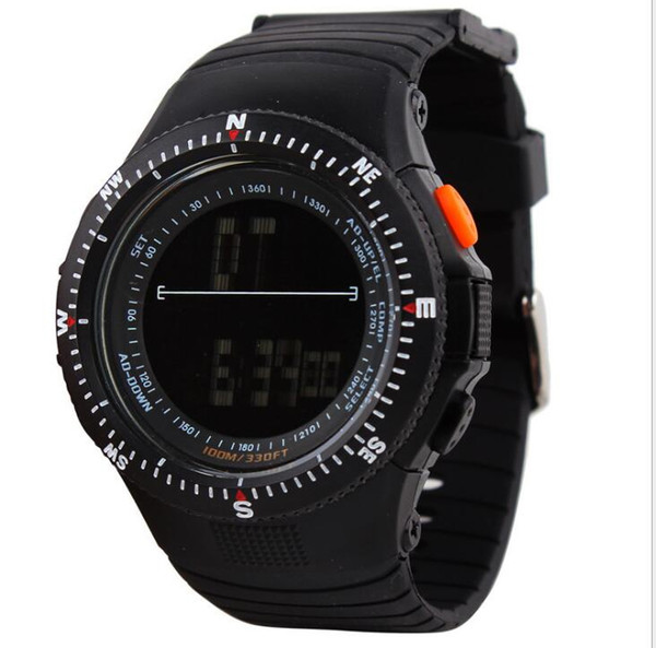 Men's 50 meters life waterproof sports watch student table outdoor hiking camping multi-function electronic watch free shipping