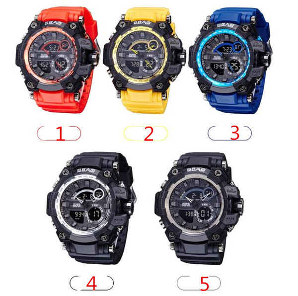 2018 new electronic fashion sports men's waterproof watch manufacturers wholesale direct supply