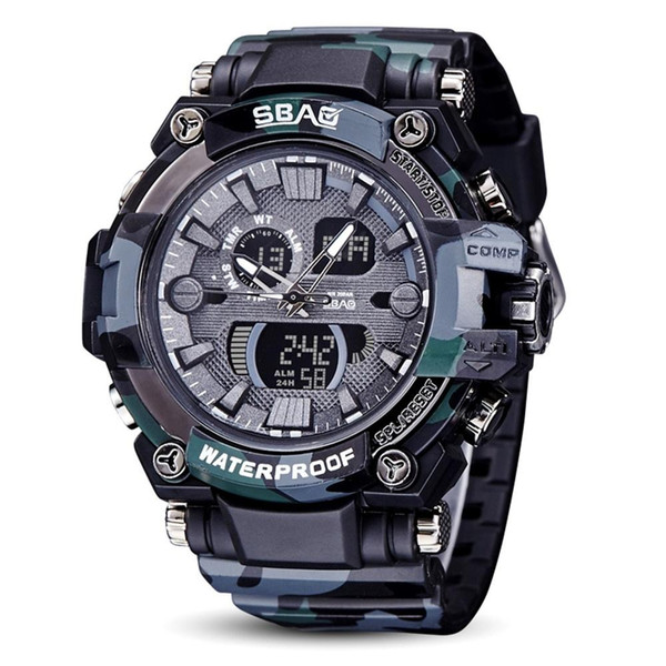 Fashion Gifts SBAO Watch LED Men Waterproof Sport Watch Shock Digital Electronic quartz watch