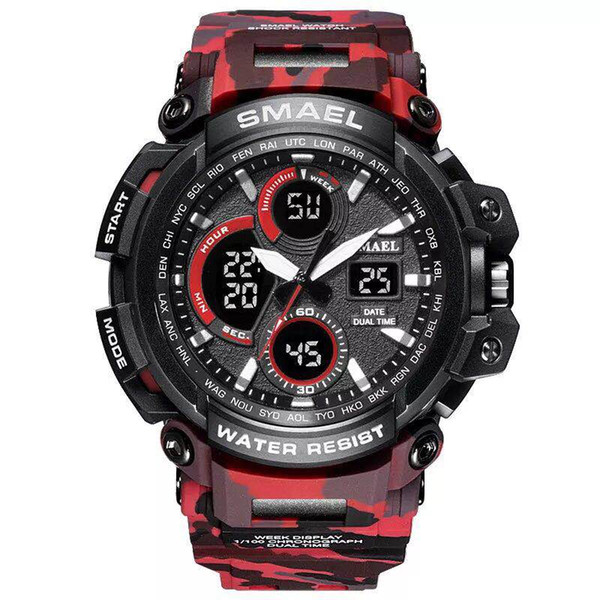 SMAEL Smyr watch sports outdoor trend street multi-function men's electronic watch off-road camouflage watchfree shipping