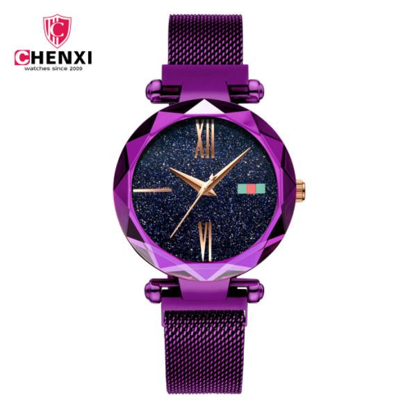 2018 CHENXI new women's watch magnet mesh belt watch waterproof quartz cross-border e-commerce wholesale watch 305L