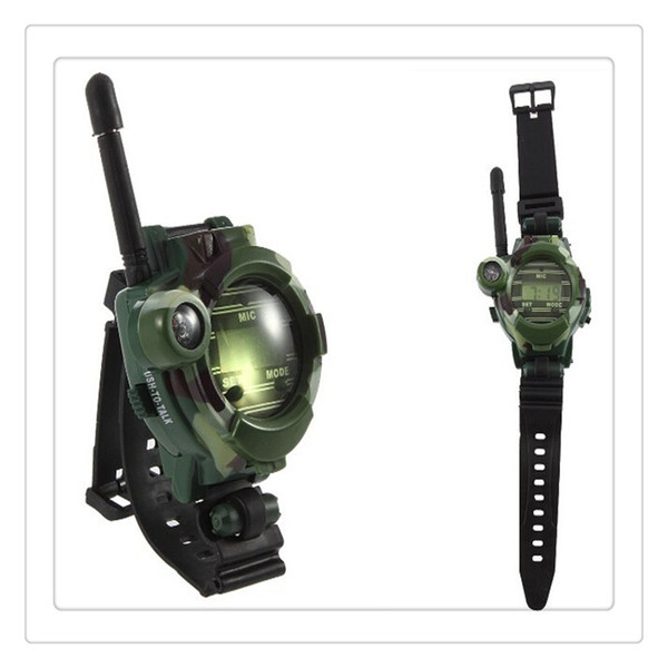 Tactical Gear Outdoor Watches Children Parent Watches ChildrenToy Walkie Talkie Outdoor Intercom Two Way Radio Camouflage Watches Free DHL