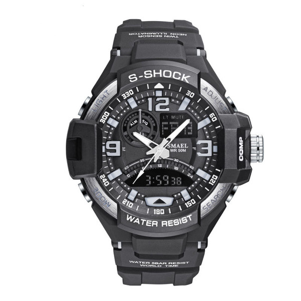 Waterproof Tactical Outdor Watch with Calendar 10 colors