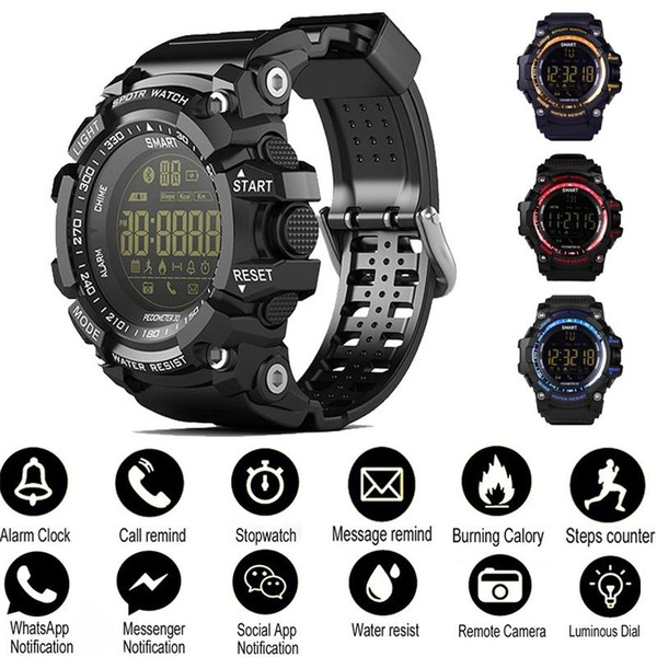 Sports Watch Bluetooth Smart Wristband Sports Heart Rate Monitor Fashion Men & Women Watch Depth Waterproof Smart Bracelet Student Watch