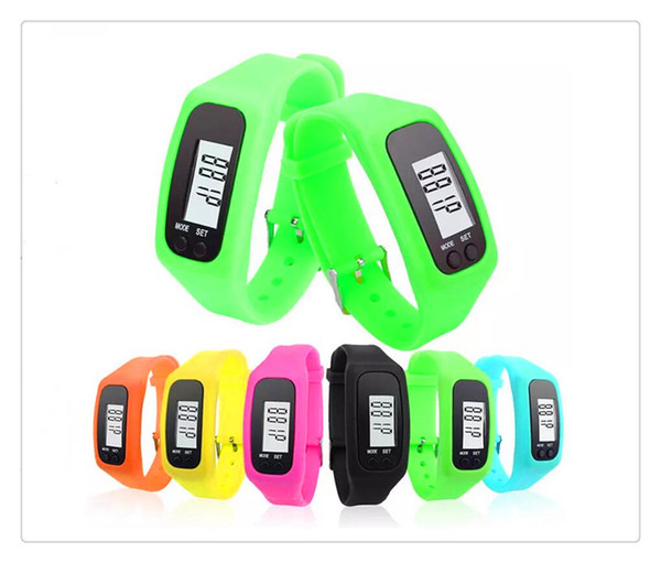 Hot Digital Watches Smart Multi Watch silicone Run Step Walking Distance Calorie Counter Watch Electronic Bracelet Colorful Pedometers