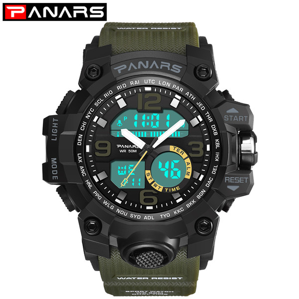 PANARS Digital Men Watches Watch G Style Luxury S Brand Shock Waterproof Fitness Sport Water Resistant Wristwatch