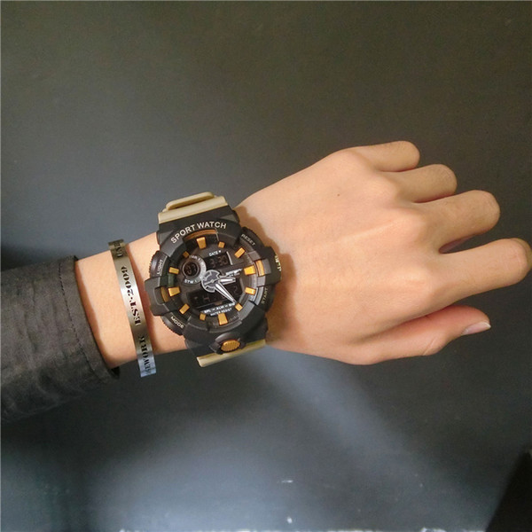 Will Clock Dial Wrist Watch Tide Male Trend Korean Personality Middle School Student Waterproof More Function Run Ulzzang Electronic Watch