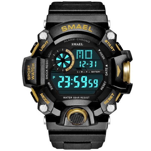 New outdoor sports waterproof and shockproof single display electronic watch student men's sports watch