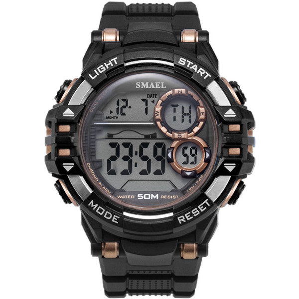 New outdoor sports waterproof and shockproof single display electronic watch men's watch