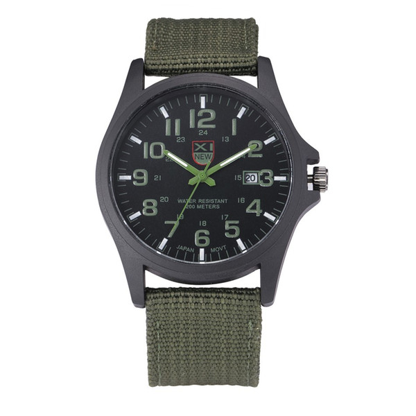 Cheaper Sport Watch Nylon Slip-Thru Strap Watch,Army Tactical Wrist Watches for Men/Woman outdoor sport