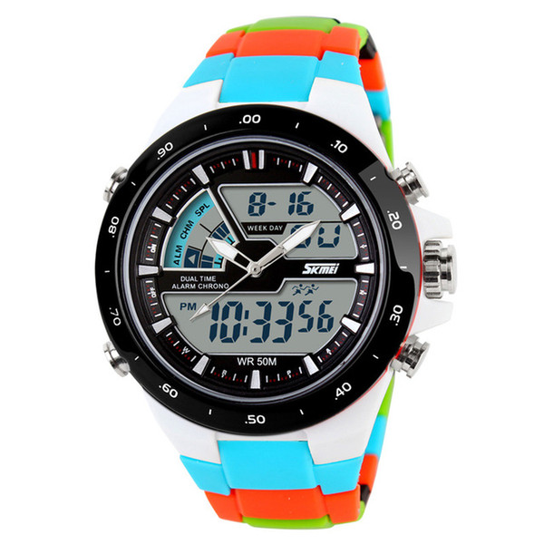 Sports Watches Men Fashion Casual Digital Quartz Wristwatches Alarm 30M Waterproof Tactical Chrono Relogio Masculino 1016