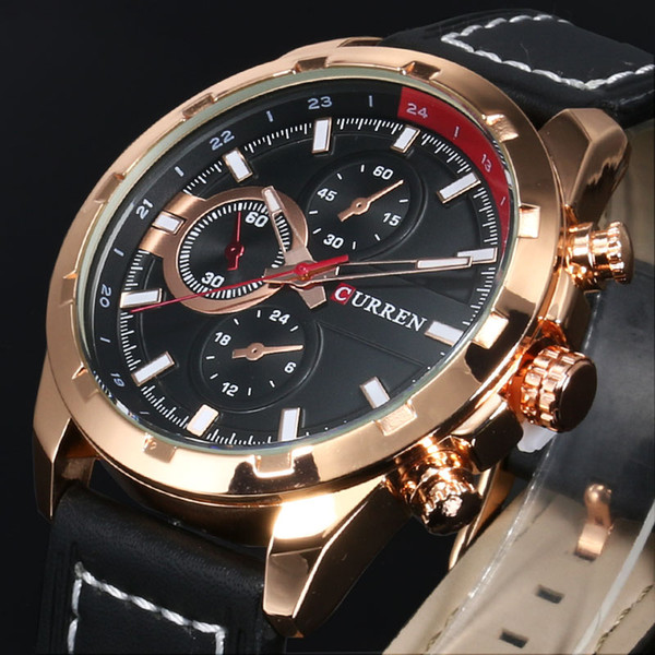 2016 CURREN Quartz Watch Men Watches Top Brand Luxury Famous Wristwatch Male Clock Wrist Watch Luminous watch Relogio Masculino