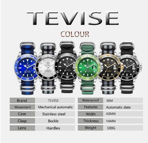 2018 Men Mechanical Watch Automatic Role Date Fashione luxury Submariner Clock Casual Skeleton Mechanical Watches Male