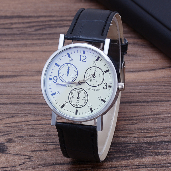 Fashion Geneva Men Date Alloy Case Synthetic Leather Analog Quartz Sport Watch male clock Top Brand Luxury Relogio Masculino