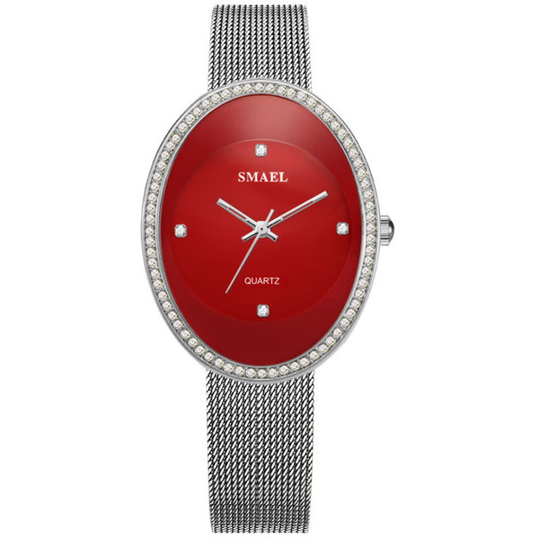 New watch fashion temperament metal mesh with Korean version of the ladies quartz watch