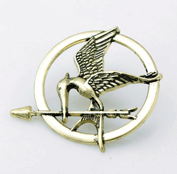 Best Selling The Hunger Games Brooches Inspired Mockingjay And Arrow Movie Hunger Games Bird Brooch Pins For Both Women And Men