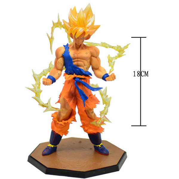 2016 New Arrival Hot 18cm Dragon Ball Z Super Saiyan Goku PVC Action Figure Toy doll for kids