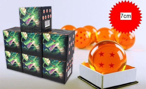 2016 10pcs/lot New Japan Anime 7cm DragonBall 7 Stars Crystal Ball One/1 Star Dragon Ball Z Rubber Material