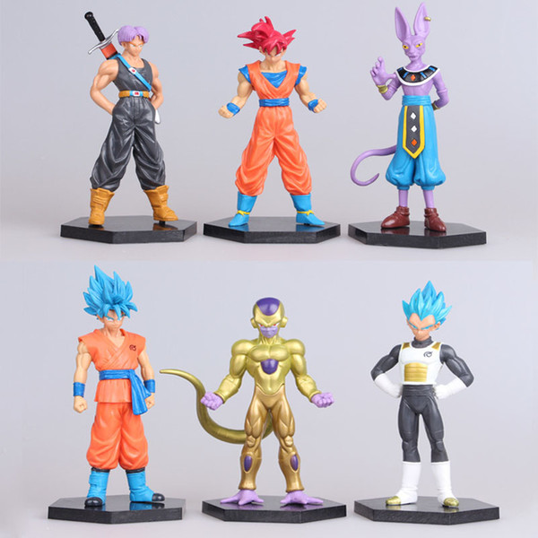 6 Design Dragonball Evolution Super Saiyan toys 2016 new children Dragonball Evolution cartoon Wukong vegeta model toy B001