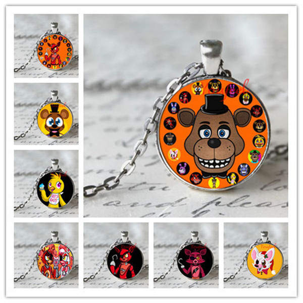 12 Styles Five Nights at Freddy's FNAF Fashion Necklace Pendant for Kids Christmas Gifts Hight Quality