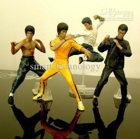 Cool Bruce Lee Kung Fu Action Figures Toy 4pcs per Set