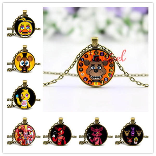 12 Styles Five Nights at Freddy's FNAF Game Necklace Pendant Terror Doll Anime Jewelry 