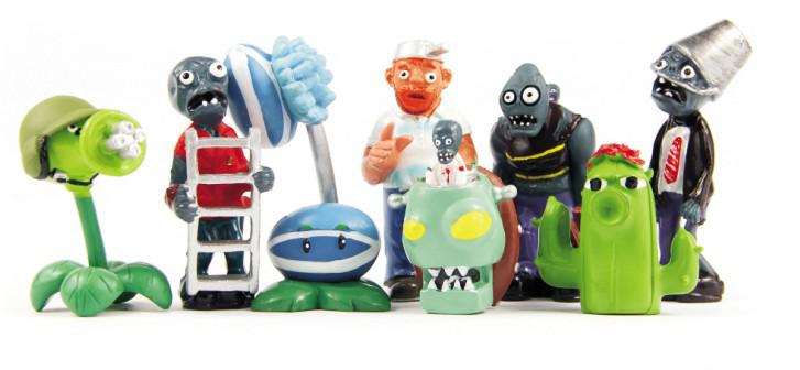 Plants VS Zombies 1Set=8pcs 1.2-2.8'' DHL PVZ Collection Figures new 4th zombies figure