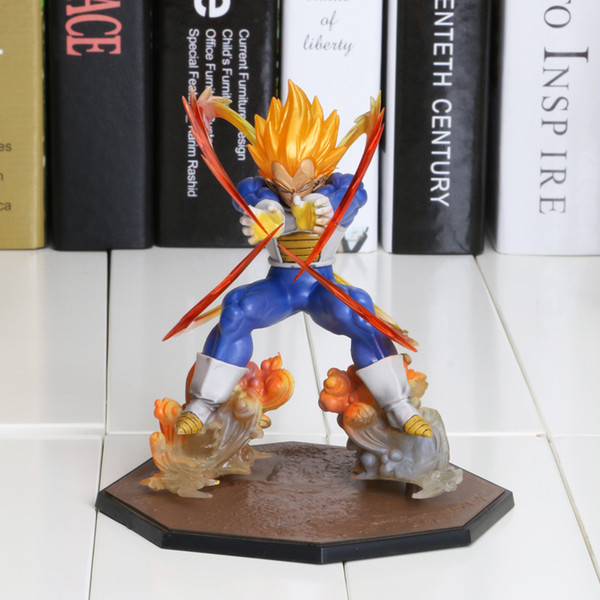 Anime Dragon Ball Z Super Saiyan Vegeta Battle State Final Flash PVC Action Figure Collectible Model Toy 15CM