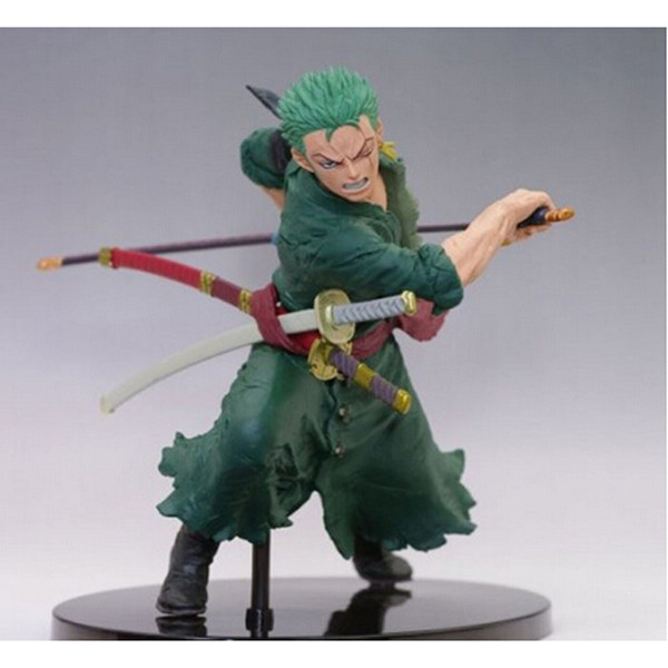 Anime One Piece Roronoa Zoro figure PVC Action Figure Model Toy approx 18cm good kids toy with box or opp bag