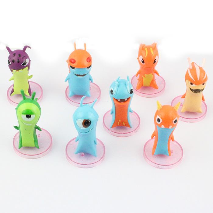 Wholesale-2015 New Cute 6cm different Slugterra 8pcs/set Figure Toy Free Shipping