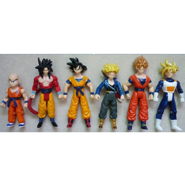 DHL 6 Design Dragonball Evolution Super Saiyan toys 2016 new children Dragonball Evolution cartoon Wukong toy B001