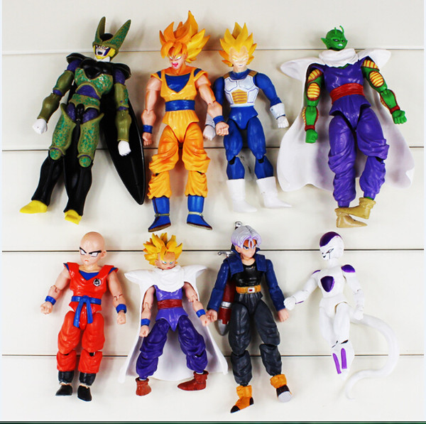 Dragon Ball Goku toy Dragonball Figure Action dolls ,Set Of 8 12-17cm Dragonball Action Figure 