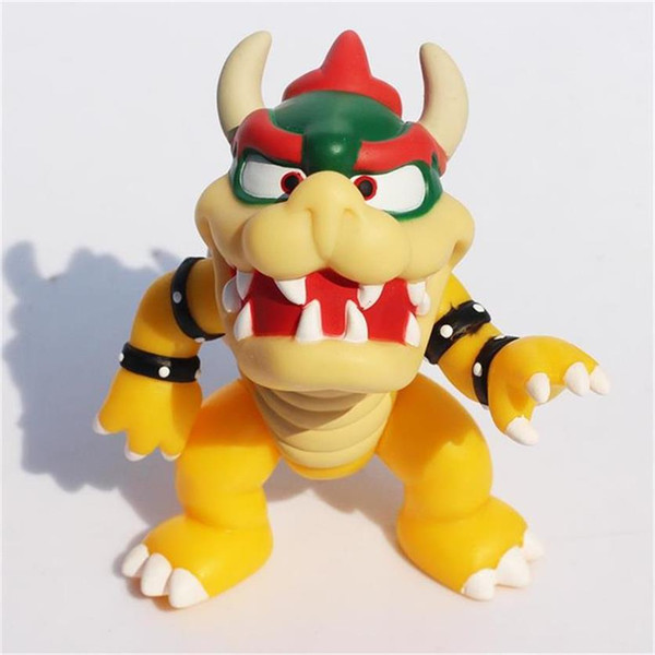 100pcs Super Mario Bowser Figure Doll Toys 4.3