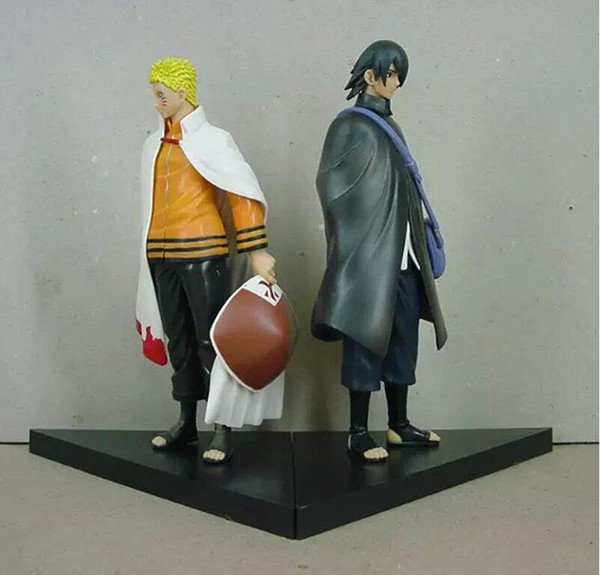 Naruto Figure Uzumaki Naruto And Uchiha Sasuke PVC Action Figures Toys Model Dolls 16cm Approx Great Gift EMS